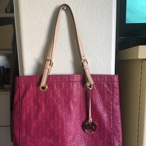Michael Kors large pink tote